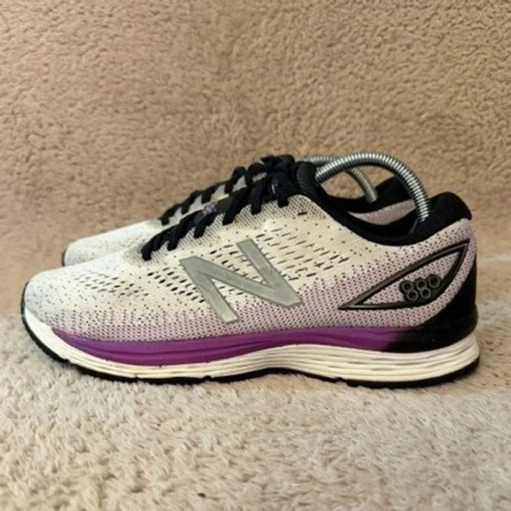 New Balance 880v9 Womens Running Shoes White Purple W880WT9 Size 10.5